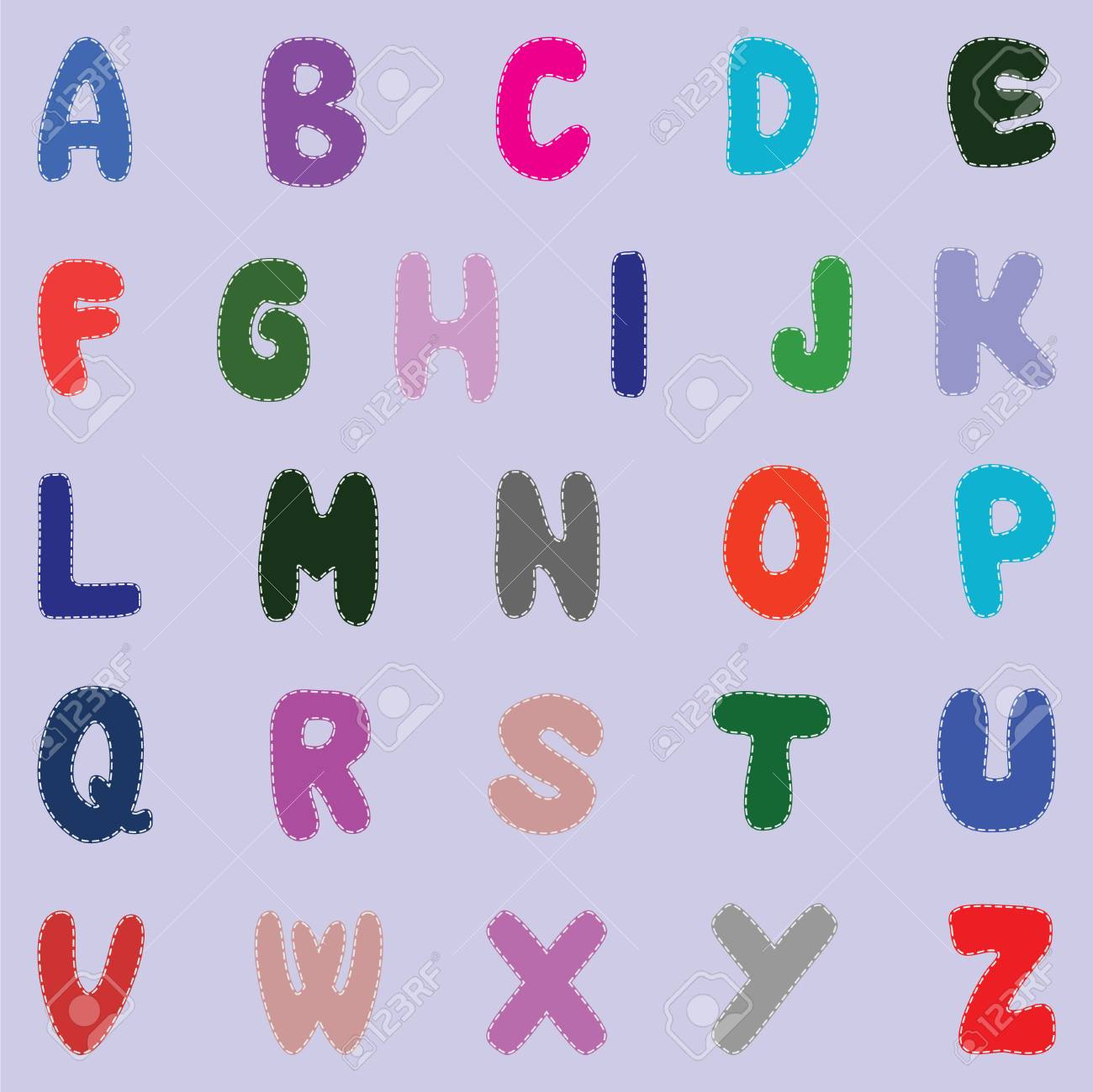 stitched letters