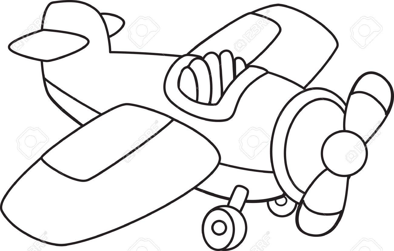 toy airplane drawing
