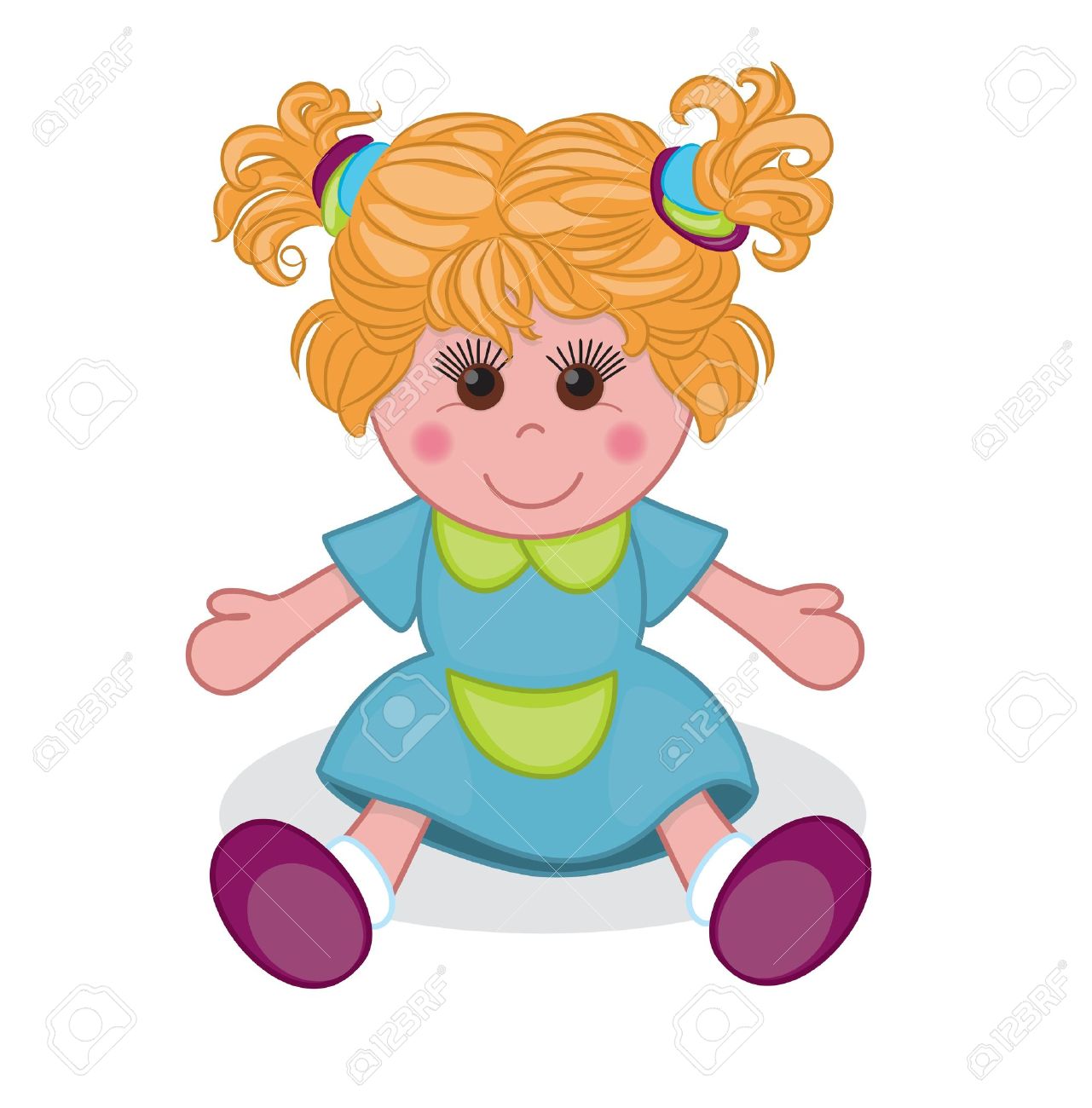 かわいい人形の白い背景ベクトル イラスト のイラスト素材 ベクタ Image かわいい人形の白い背景ベクトル イラスト のイラスト素材 ベクタ Image