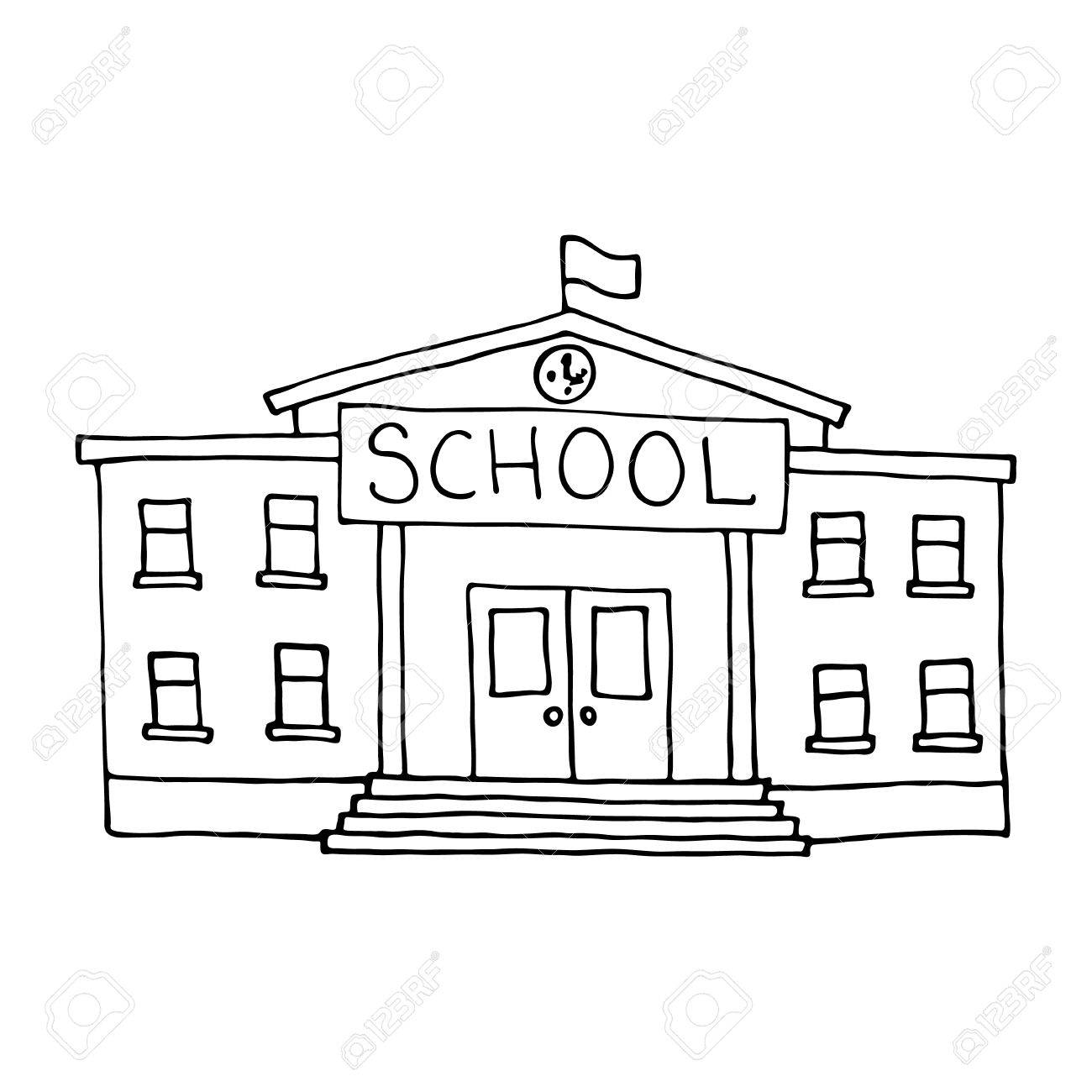 学校建物の落書き 白い背景を説明しました のイラスト素材 ベクタ Image 学校建物の落書き 白い背景を説明しました のイラスト素材 ベクタ Image