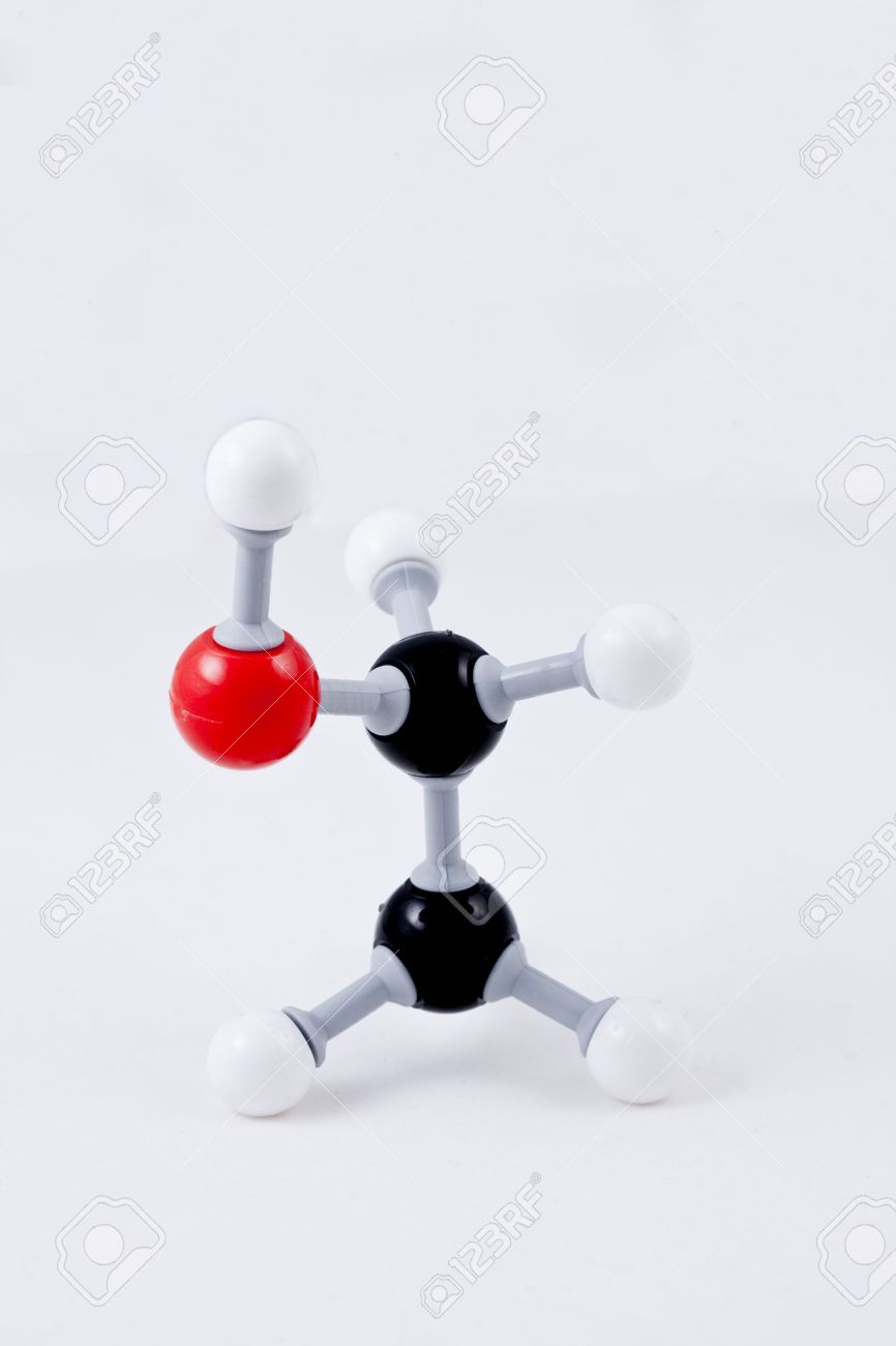 Ethanol Molecule (C2H6O) Structure
