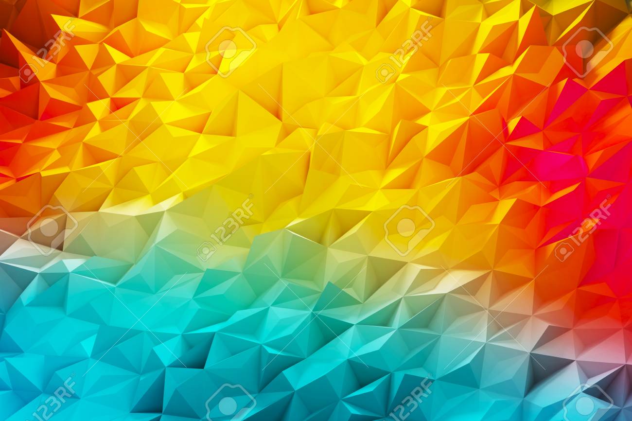 Crystal Colorful Geometric Background And Wallpaper 3d Rendering Stock Photo Picture And Royalty Free Image Image 90216836 Iphone colorful geometric lines wallpaper. crystal colorful geometric background and wallpaper 3d rendering