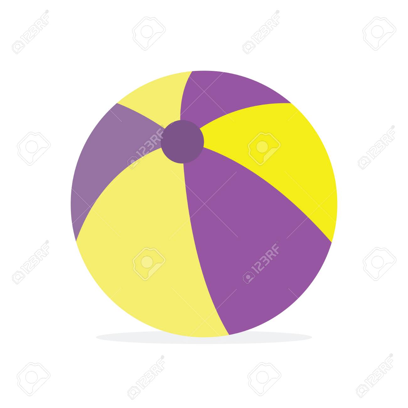 漫画のイラストで面白い2色の赤ちゃんボール のイラスト素材 ベクタ Image