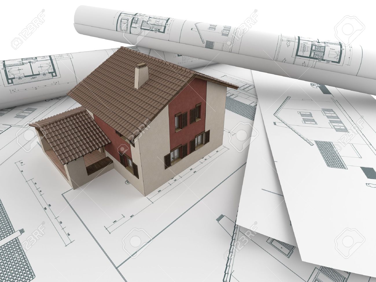 Architecture Drawing 3d 3d house model emerging from architectural drawings stock photo Architecture Drawing 3d 3d house model emerging from architectural drawings stock photo