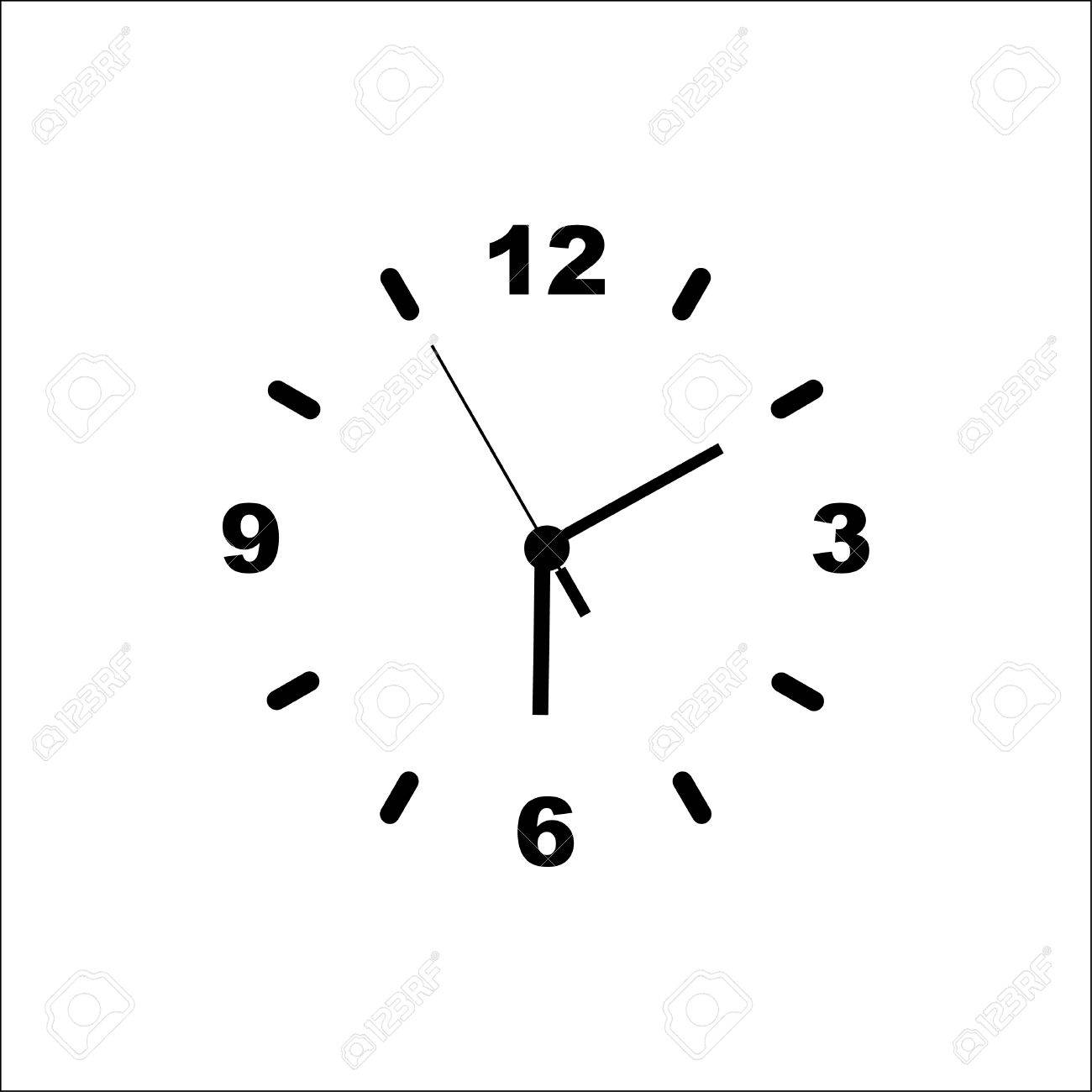 ベクトル アイコンを時計の文字盤 動画再生アイコン のイラスト素材 ベクタ Image