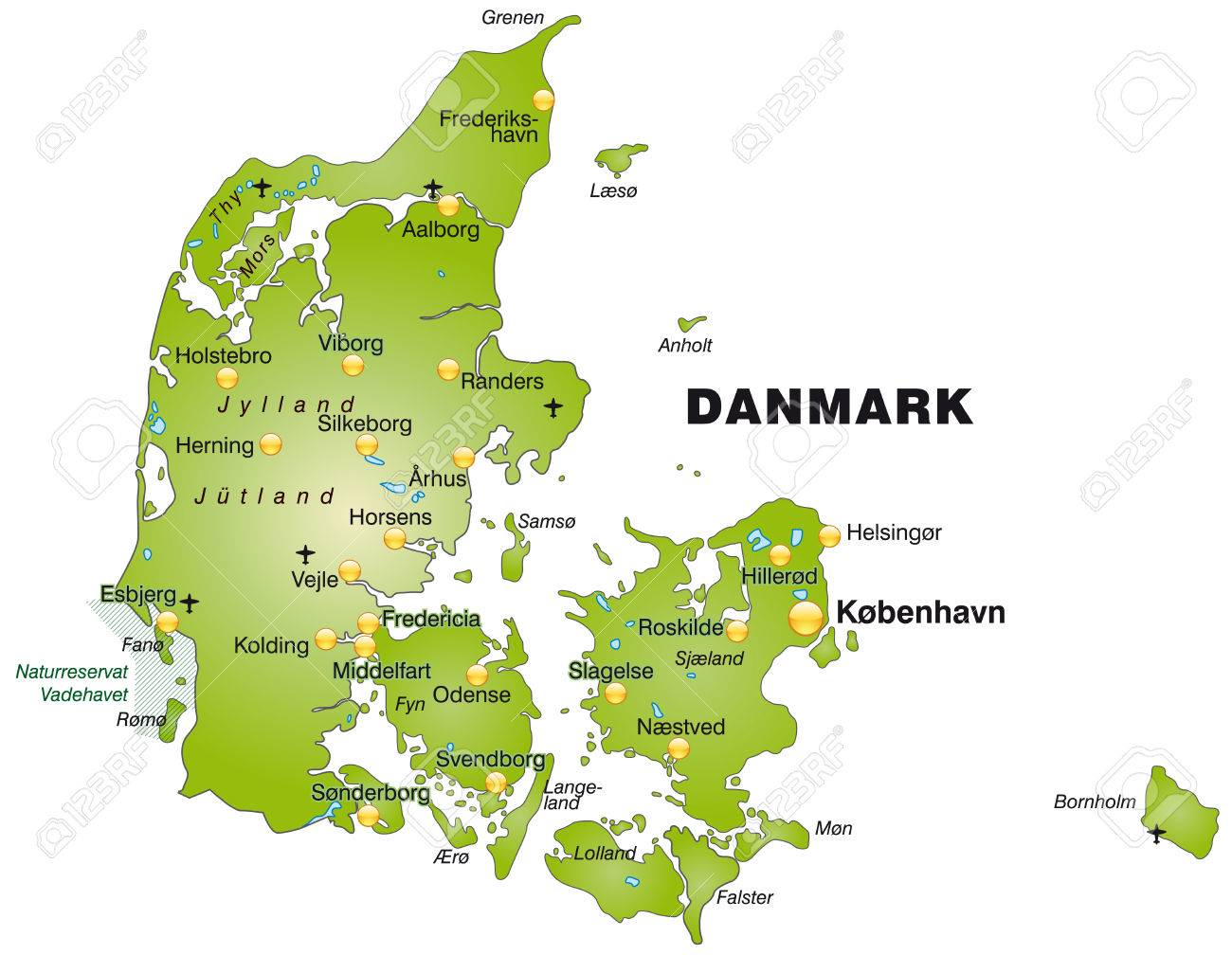 map-of-denmark-as-an-overview-map-in-green-royalty-free-svg-cliparts-vectors-and-stock-illustration-image-25138827 for Free Printable Map Of Denmark Map Of Denmark As An Overview Map In Green Royalty Free SVG, Cliparts, Vectors, and Stock Illustration. Image 25138827. for Free Printable Map Of Denmark