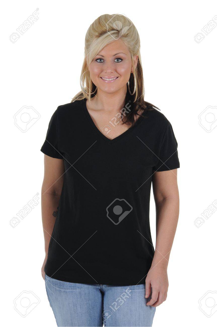 plain black tee shirt