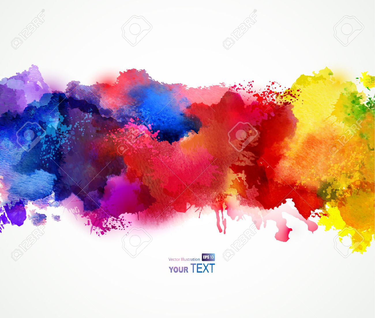 bright watercolor stains royalty