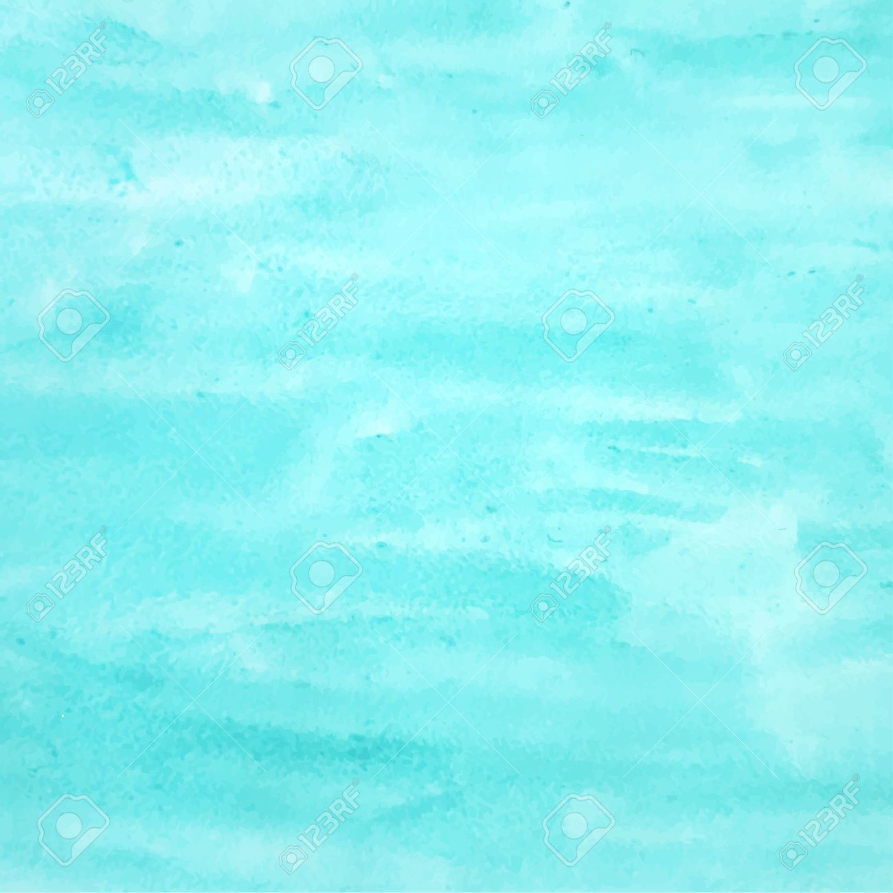 Abstract Turquoise Watercolor Background For Your Design Royalty