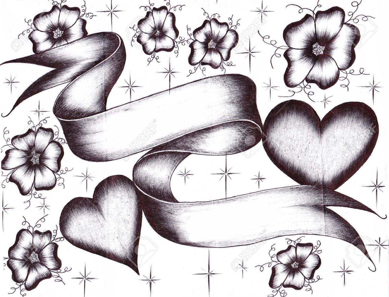 scroll hearts