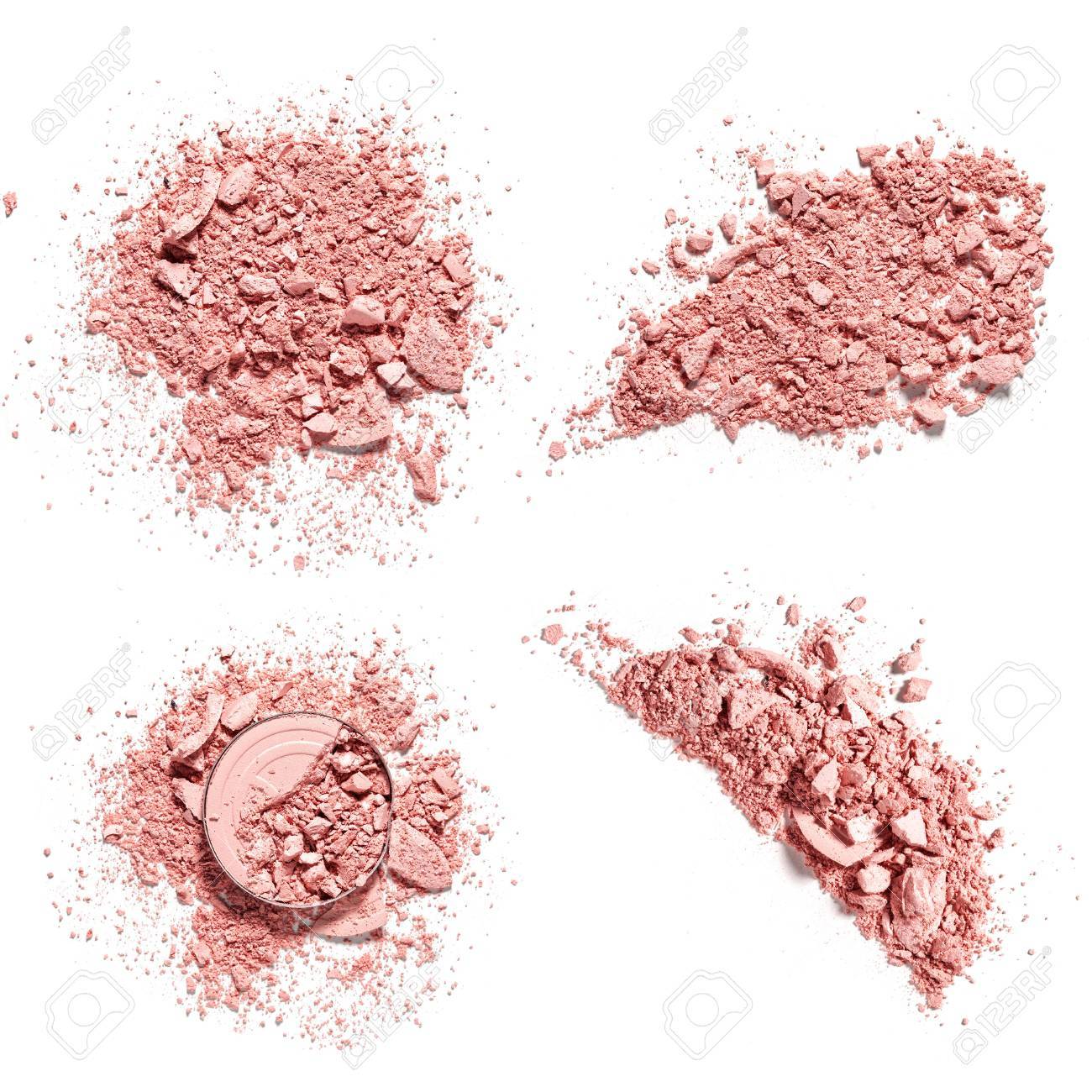 make up crushed eyeshadow on white background stock photo picture
