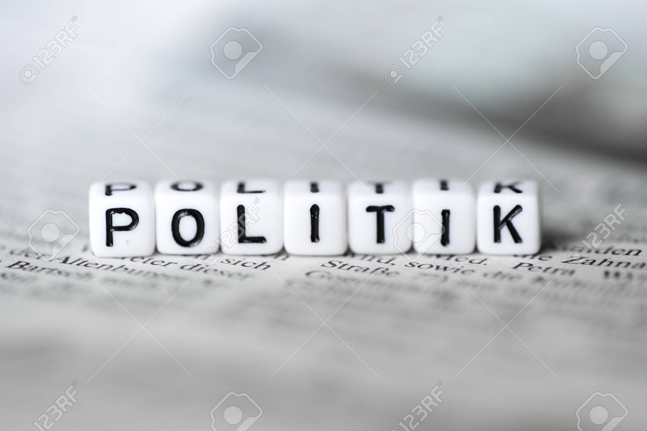 grman word politik in english politics formed by wood alphabet
