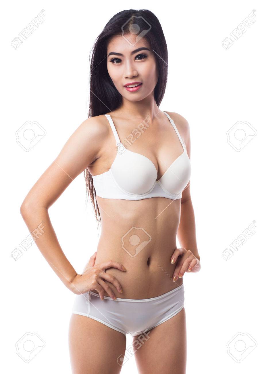 Mujer Asiática Atractiva En Sobre Fondo Blanco Fotos, Retratos, Imágenes Y Fotografía Archivo Libres De Derecho. Image 37100466.