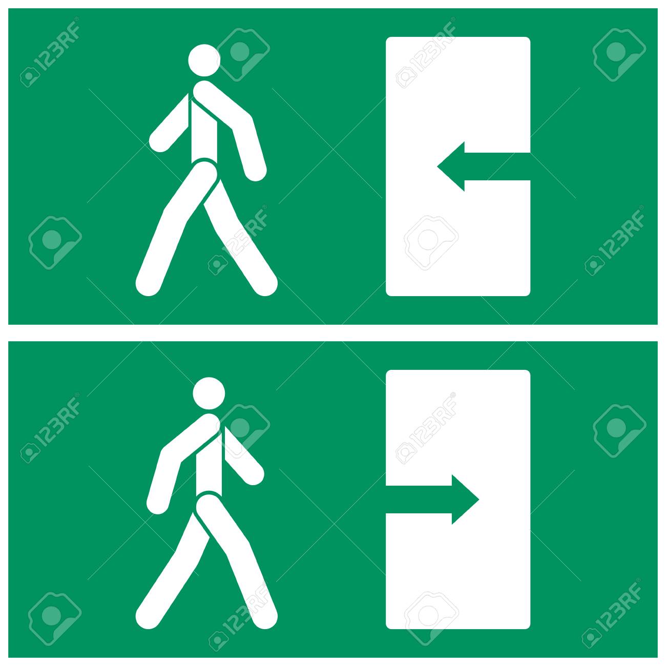 Fire Exit Symbol - Entrance And Exit 