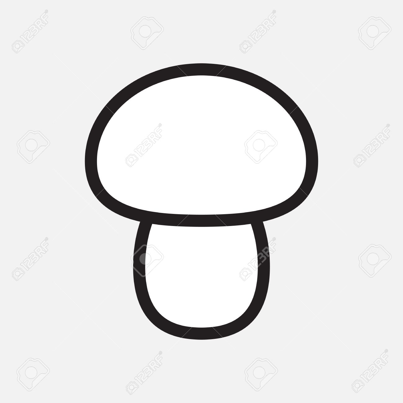 vector mushroom icon template pictogram modern emblem for