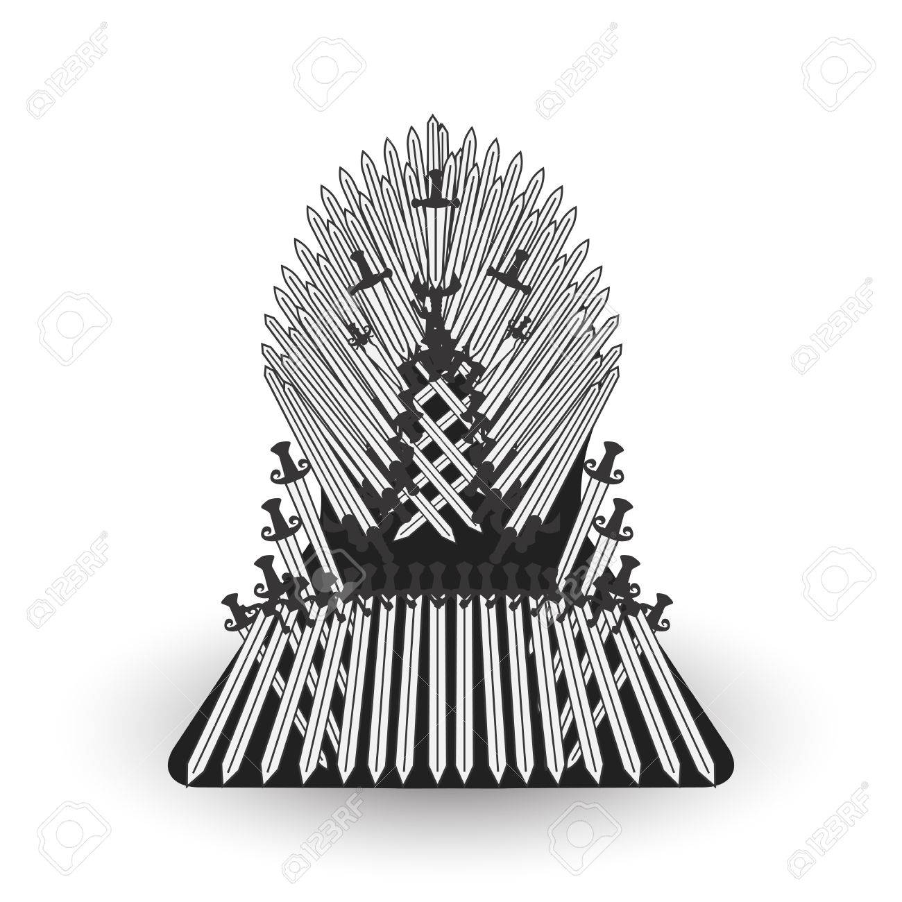 Iron Throne For Computer Games Design Vector Illustration Royalty Iron Throne For Computer Games Design Vector Illustration Royalty