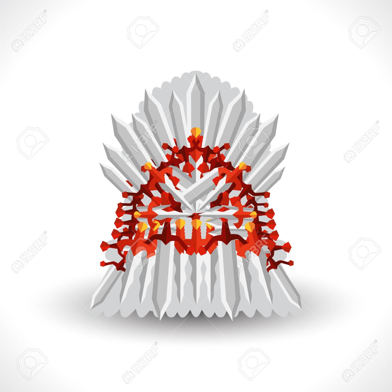 Iron Throne For Computer Games Design Vector Illustration In Iron Throne For Computer Games Design Vector Illustration In