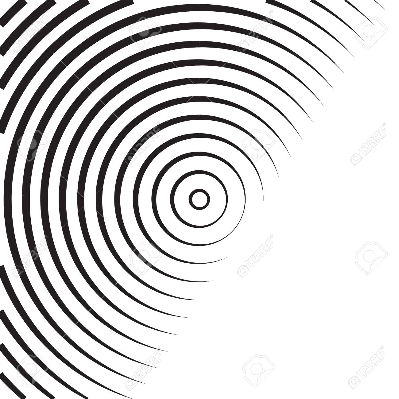 concentric circles halftone background lines pattern for business