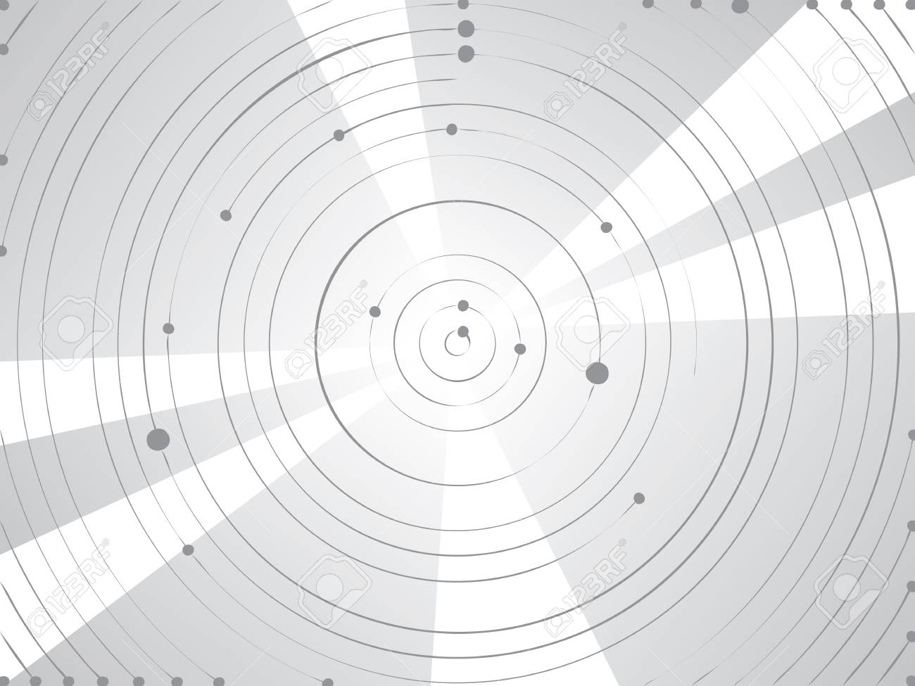 concentric circles halftone engraving black and white striped