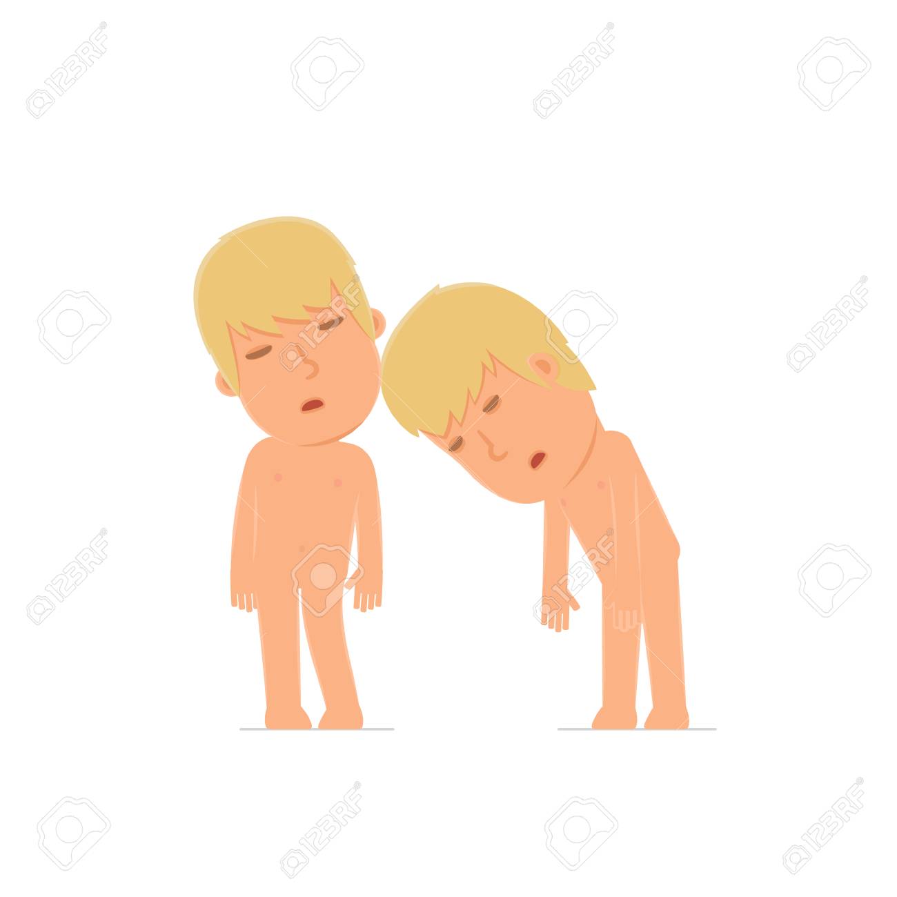 голый отец Усталый И Измученный Персонаж Голый Человек Спит На Плече Своего Друга.  Позы Для Взаимодействия С Другими Персонажами Из Этой Серии Клипарты, SVG,  векторы, и Набор Иллюстраций Без Оплаты Отчислений. Image 50822542