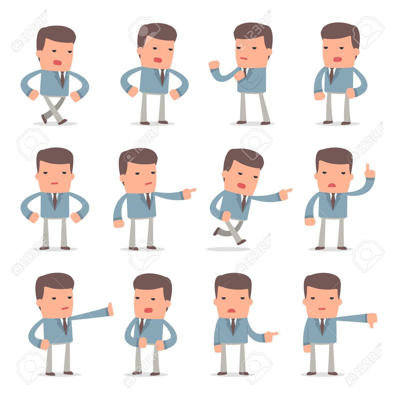 怒りと怒りに燃えた文字大学院生の人権侵害し プレゼンテーションなどで使用するためのポーズを非難しています のイラスト素材 ベクタ Image