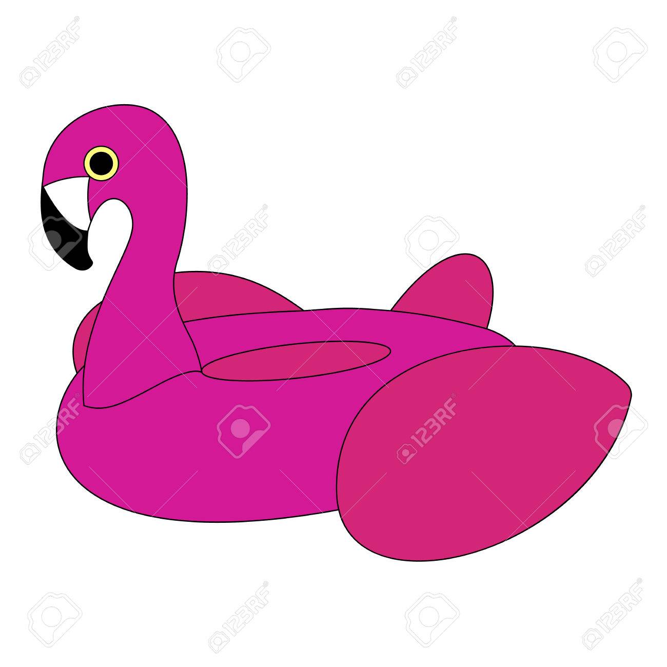 pink flamingo floatie