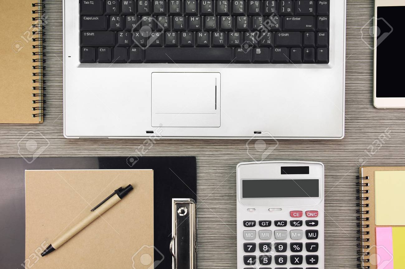 Business Office Desk Well Organized Working Space With Office Stock Photo Picture And Royalty Free Image Image
