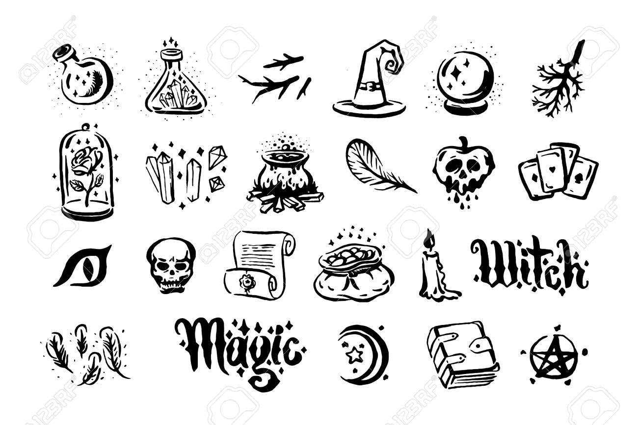 Premium Vector Witchcraft magic background for witches and
