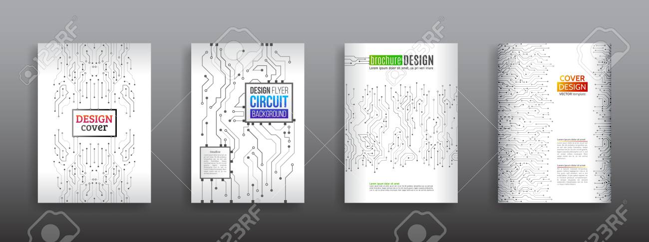 circuit board background for magazine cover technology