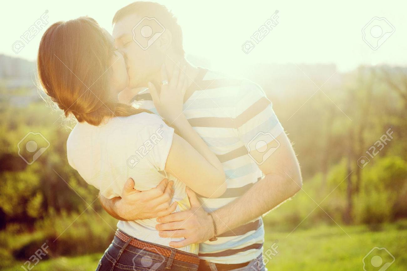 Young couple in love outdoor - 24920245 Young couple in love outdoor - 24920245