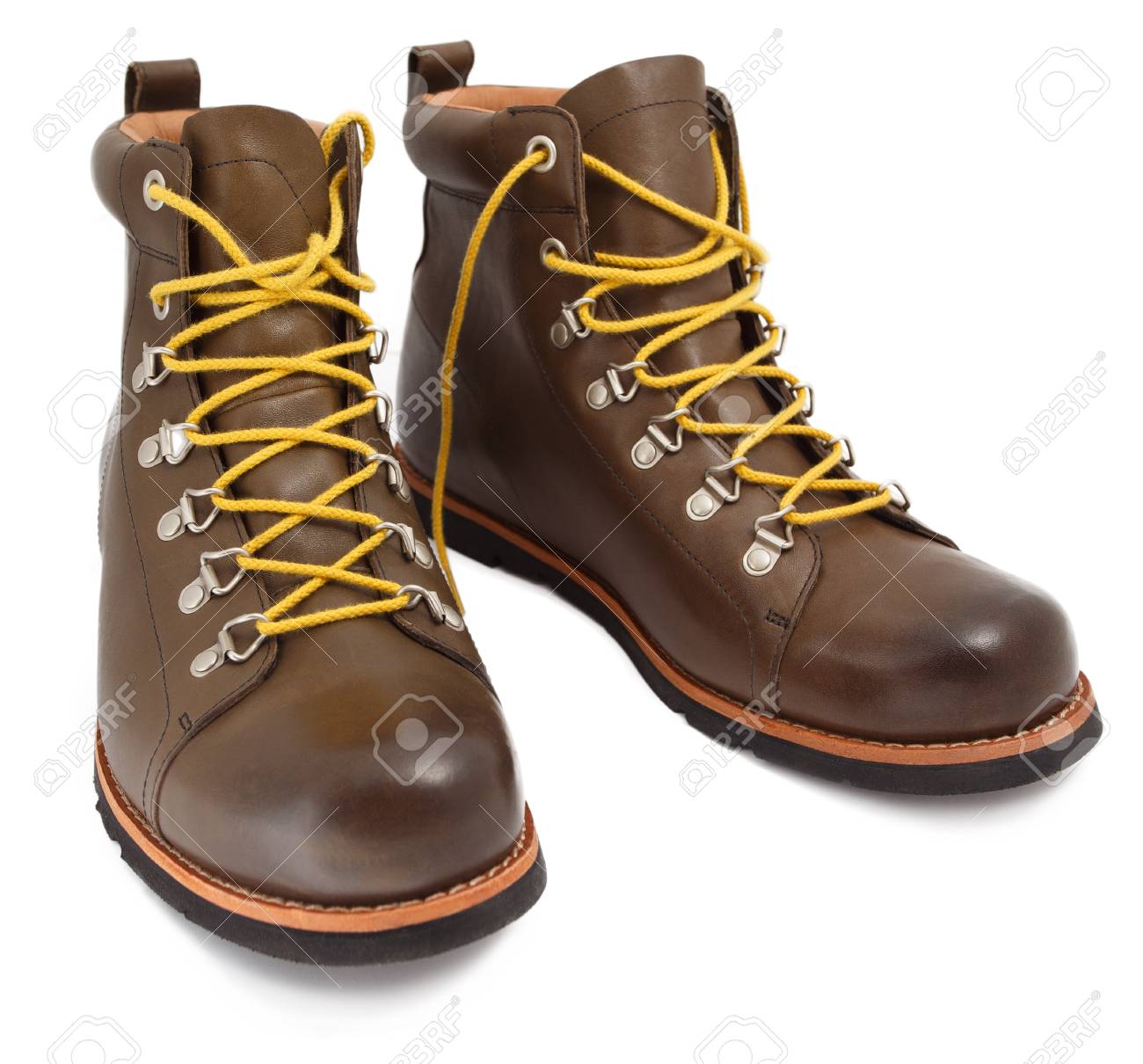 brown leather boot laces