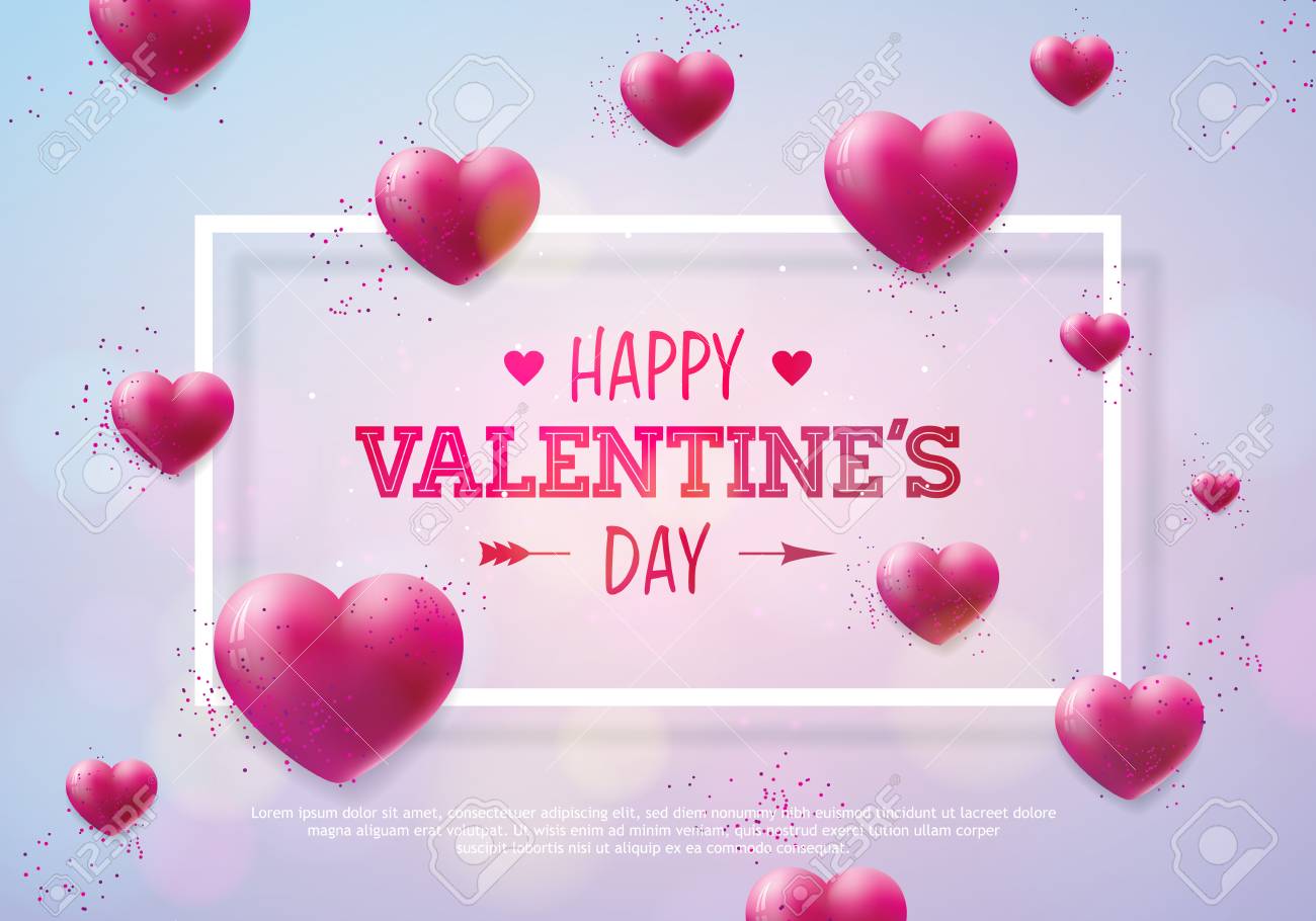 Valentines Day Design with Red Heart on Shiny Background. Vector Wedding and Romantic Love Theme Illustration for Greeting Card, Party Invitation or Promo Banner - 93643177 Valentines Day Design with Red Heart on Shiny Background. Vector Wedding and Romantic Love Theme Illustration for Greeting Card, Party Invitation or Promo Banner - 93643177