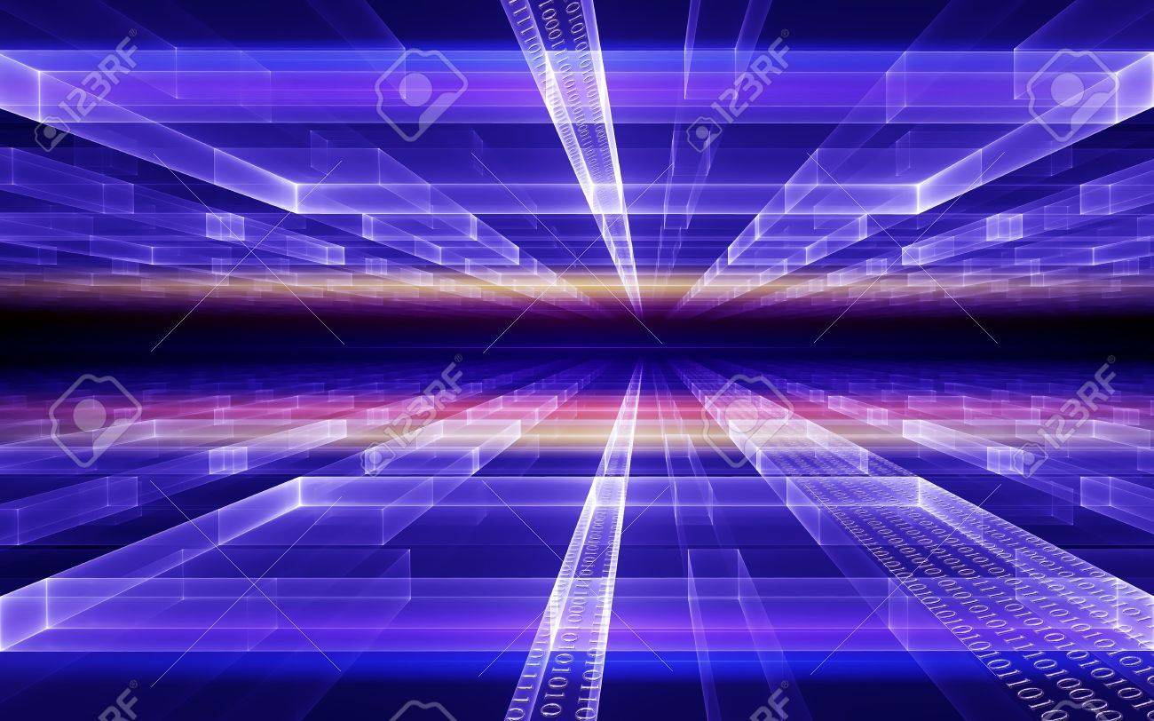Internet Concept Binary Code Data Flow Communication Technology Style Stock Photo Picture And Royalty Free Image Image