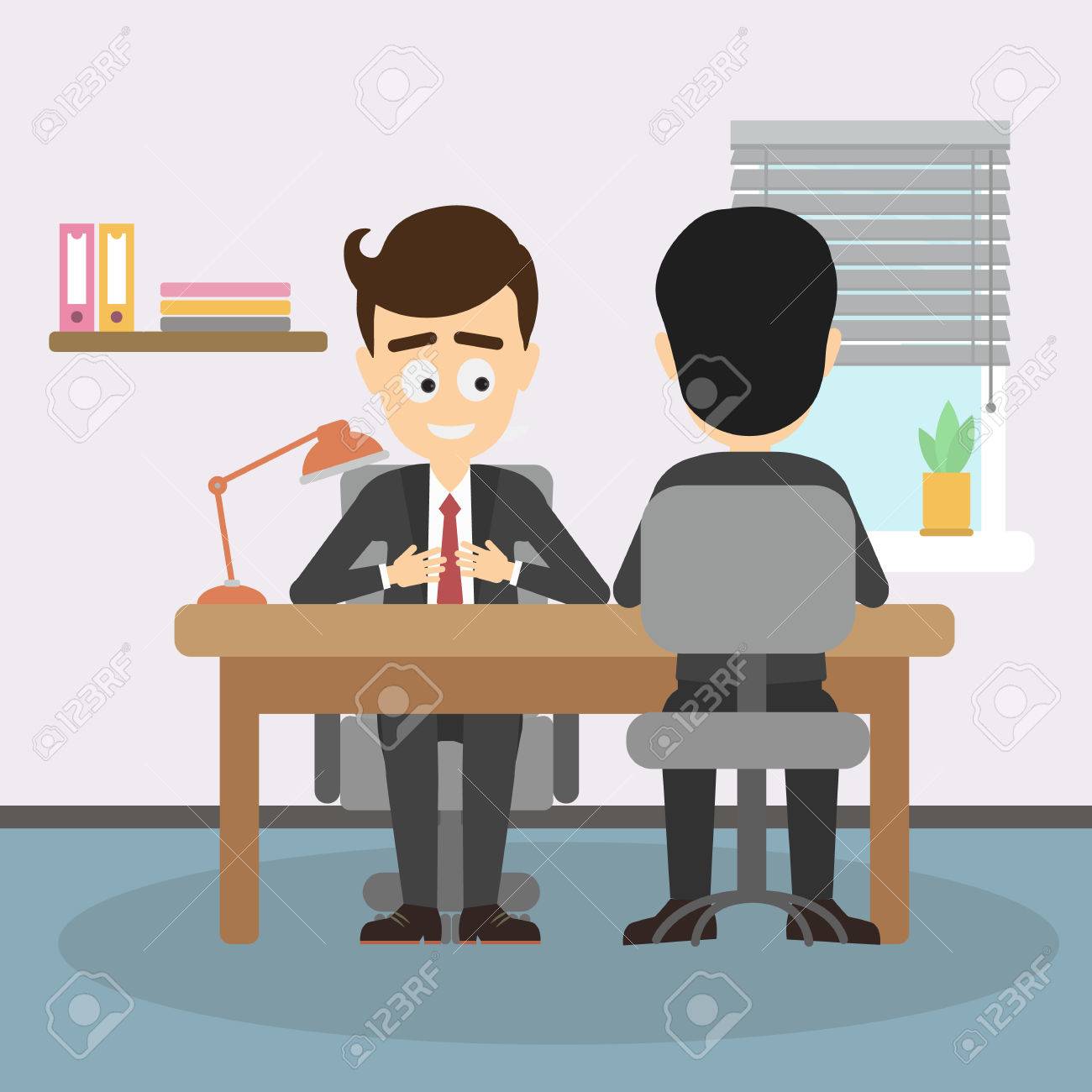 businessman job interview boss