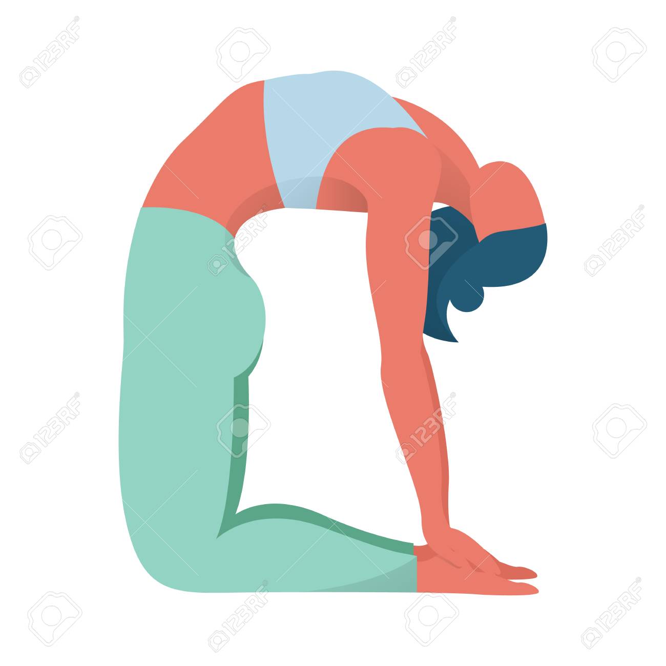 health. for yoga in pose. body Yoga Woman Exercise position... camel camel in Yoga body Exercise pose. for health. yoga position... Woman