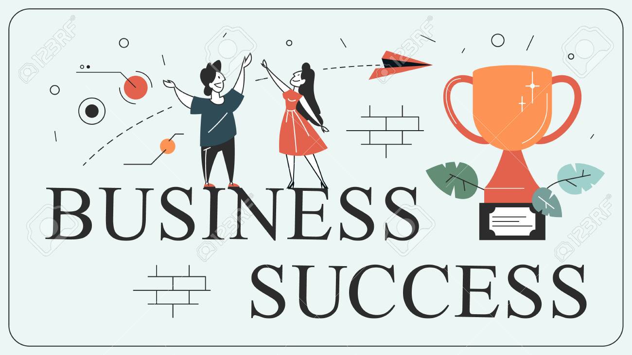 Success concept. Winning in competition. Getting reward - 129656120 Success concept. Winning in competition. Getting reward - 129656120