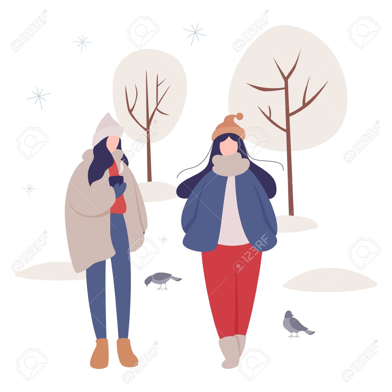 warm winter clothes