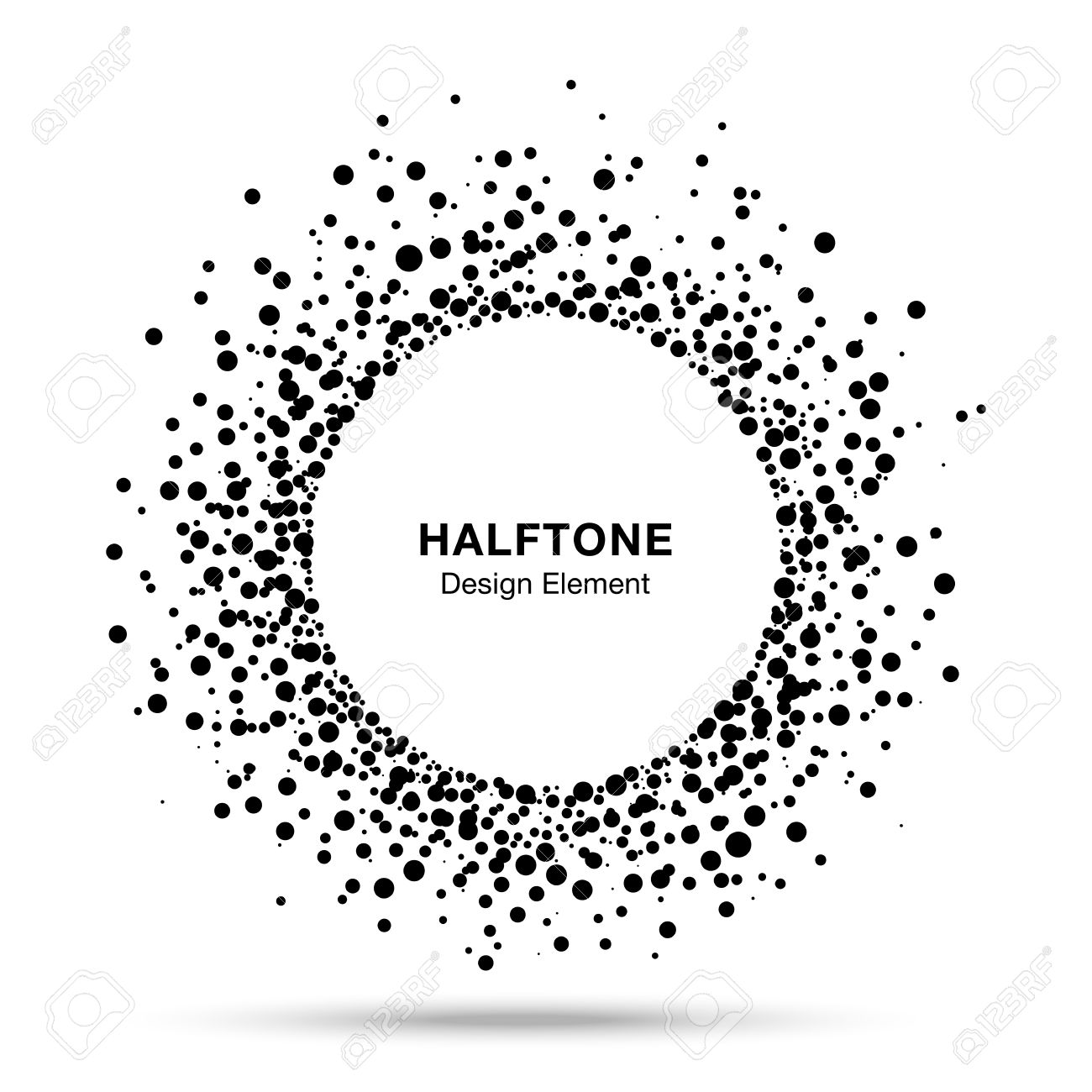 Black Abstract Halftone Logo Design Element - 33431018 Black Abstract Halftone Logo Design Element - 33431018