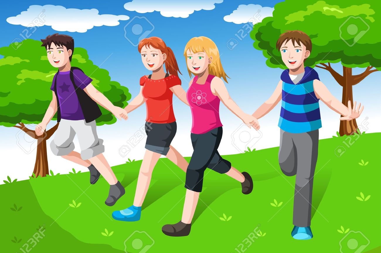 A Vector Illustration Of A Group Of Friends Holding Hands Together Royalty  Free SVG, Cliparts, Vectors, and Stock Illustration. Image 17573032., image size:1300x866