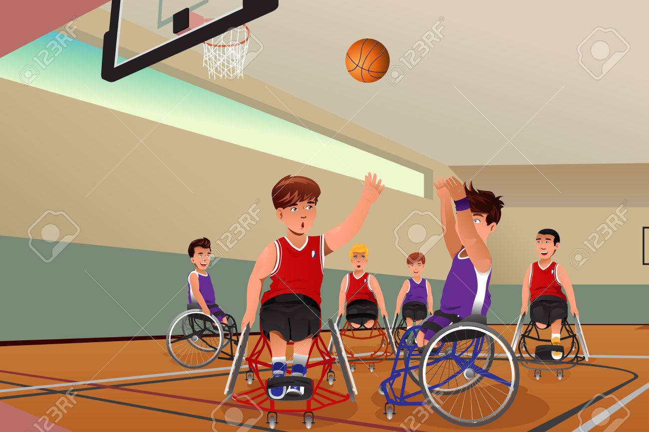 campo baloncesto en silla de ruedas campo baloncesto en silla de ruedas