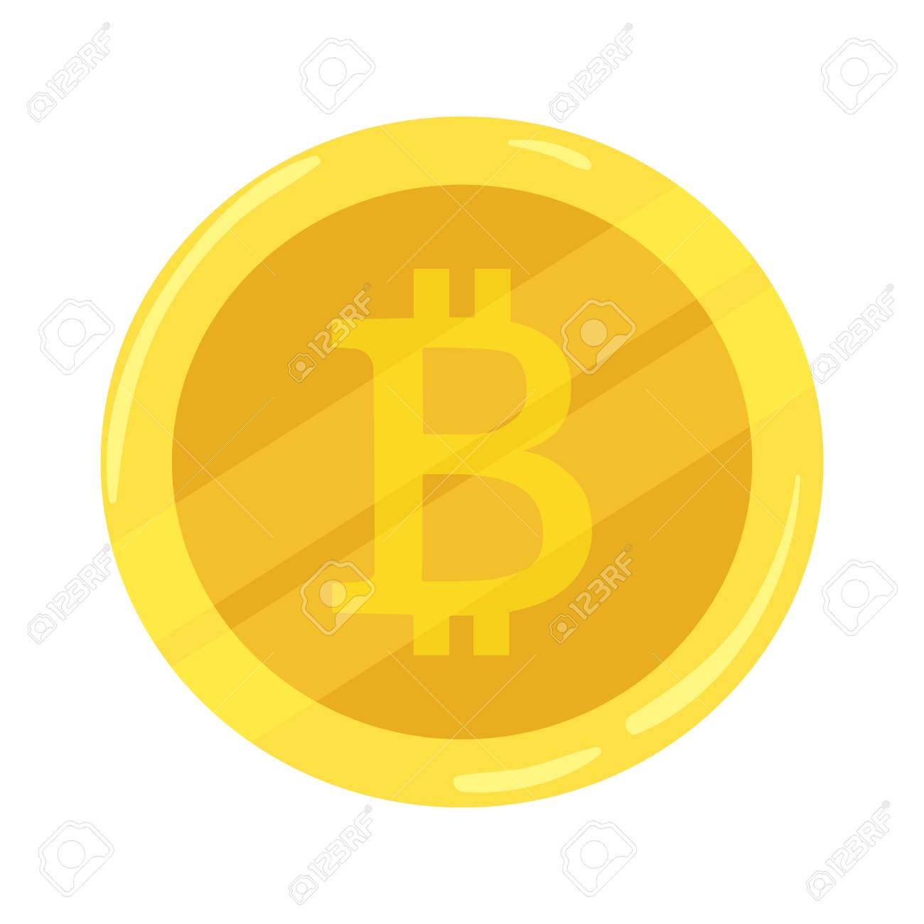 골드 코인 비트 코인. 암호 통화 아이콘입니다. 채광. 벡터 아이콘 로열티 무료 사진, 그림, 이미지 그리고 스톡포토그래피. Image  84287274