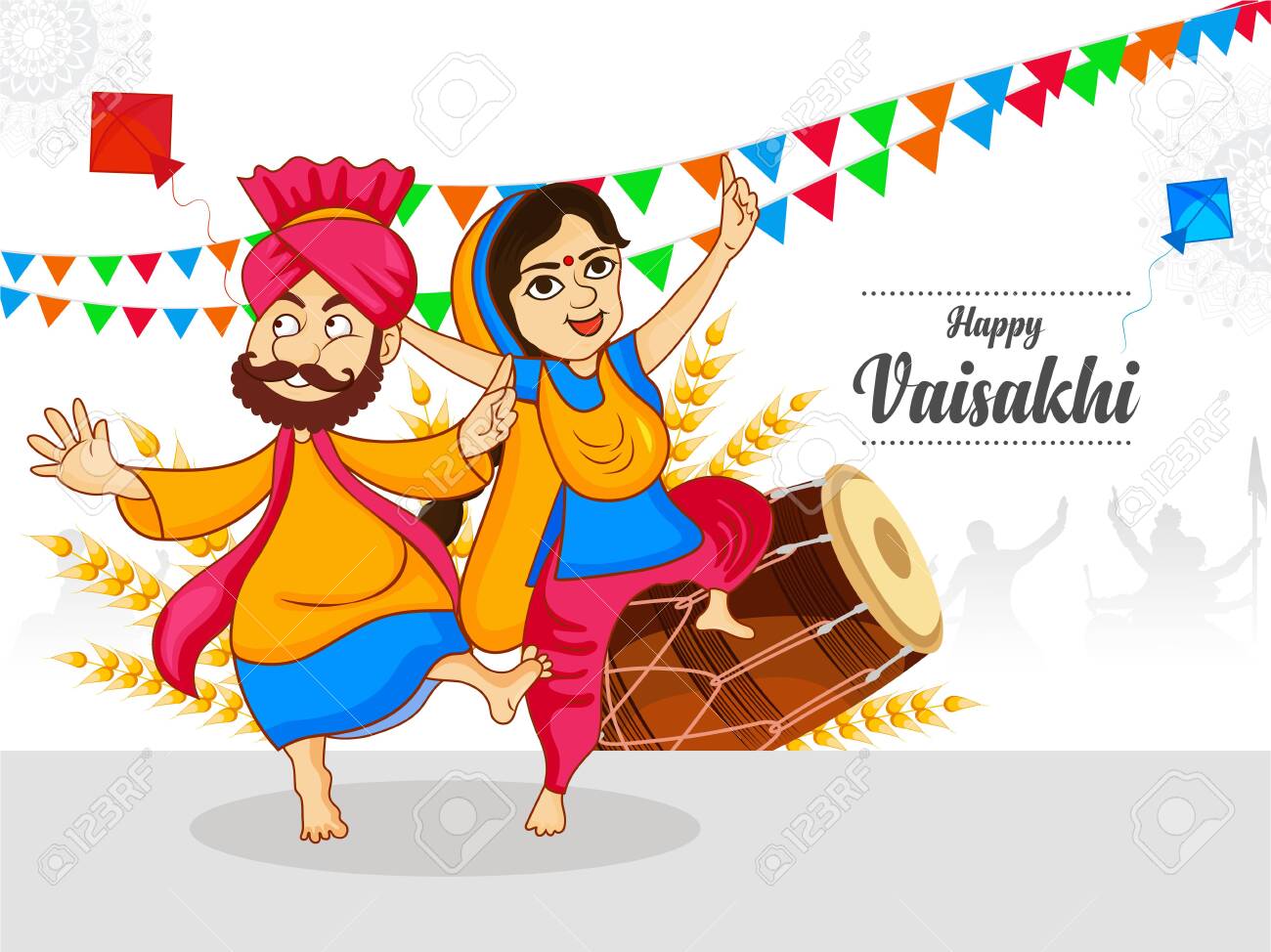 Happy Vaisakhi, Baisakhi Festival Celebration With Punjabi Culture ...