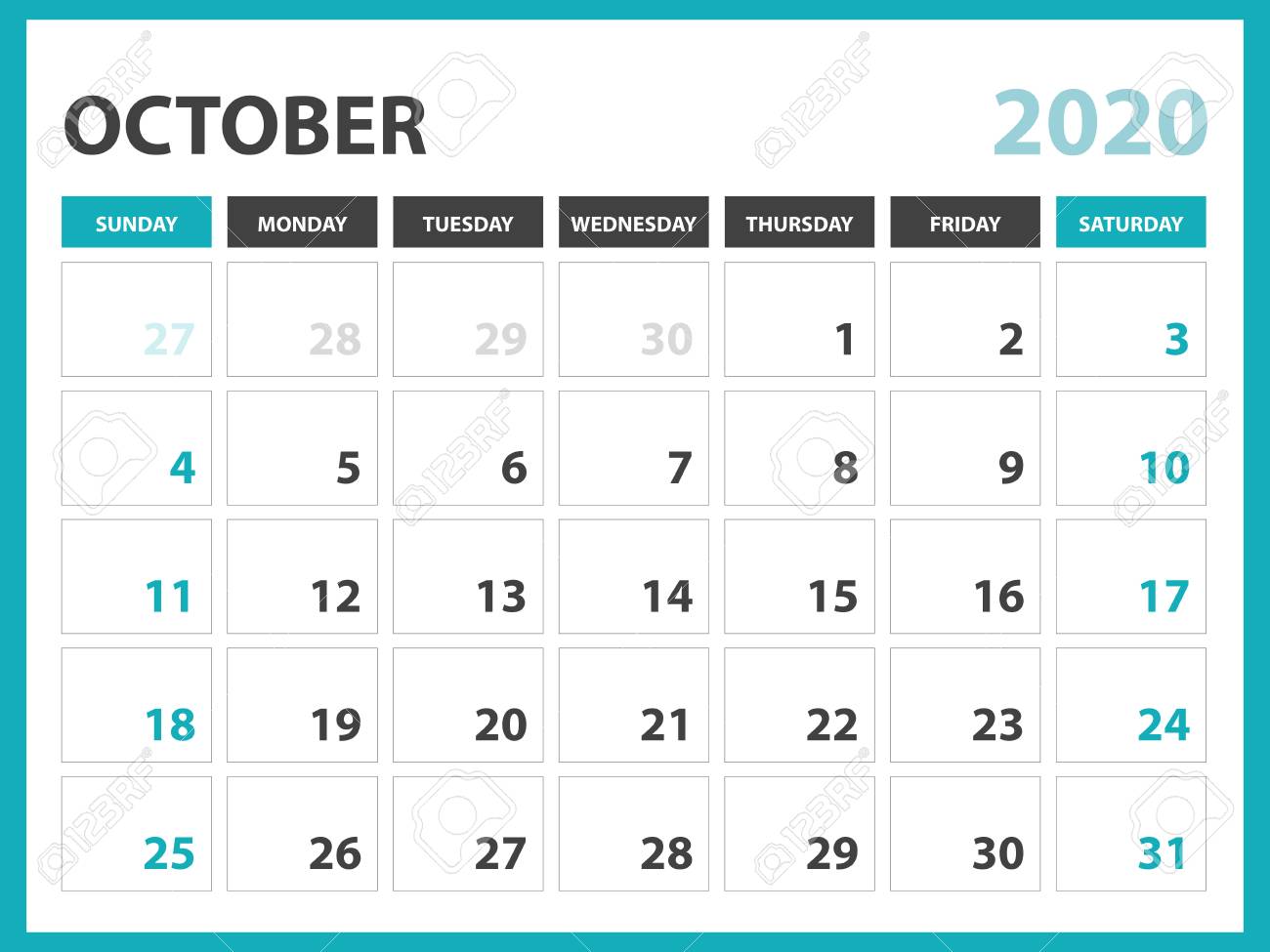 desk calendar layout size 8 x 6 inch october 2020 calendar calendar october 2020