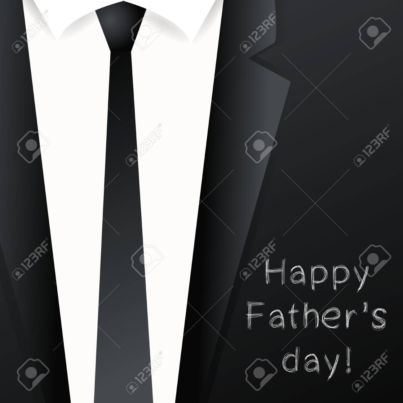 happy father s day background suit with necktie template design