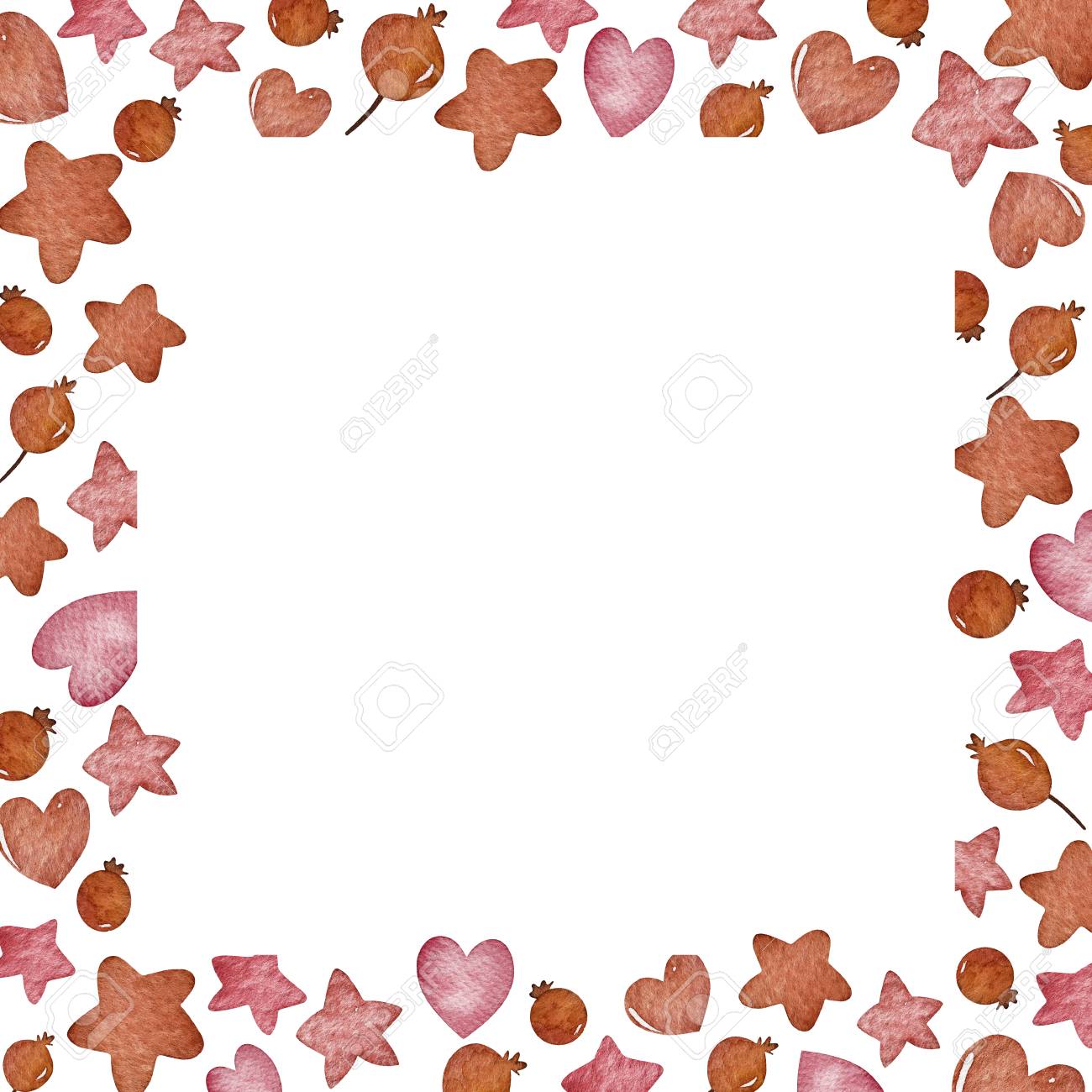 Colecao De Natal E Ano Novo Moldura De Aquarela A Colecao Inclui Bagas De Inverno Coracoes Estrelas Perfeito Para Voce Design De Cartao Postal Convites Projetos Cartao De Natal Logotipo Fotos Retratos