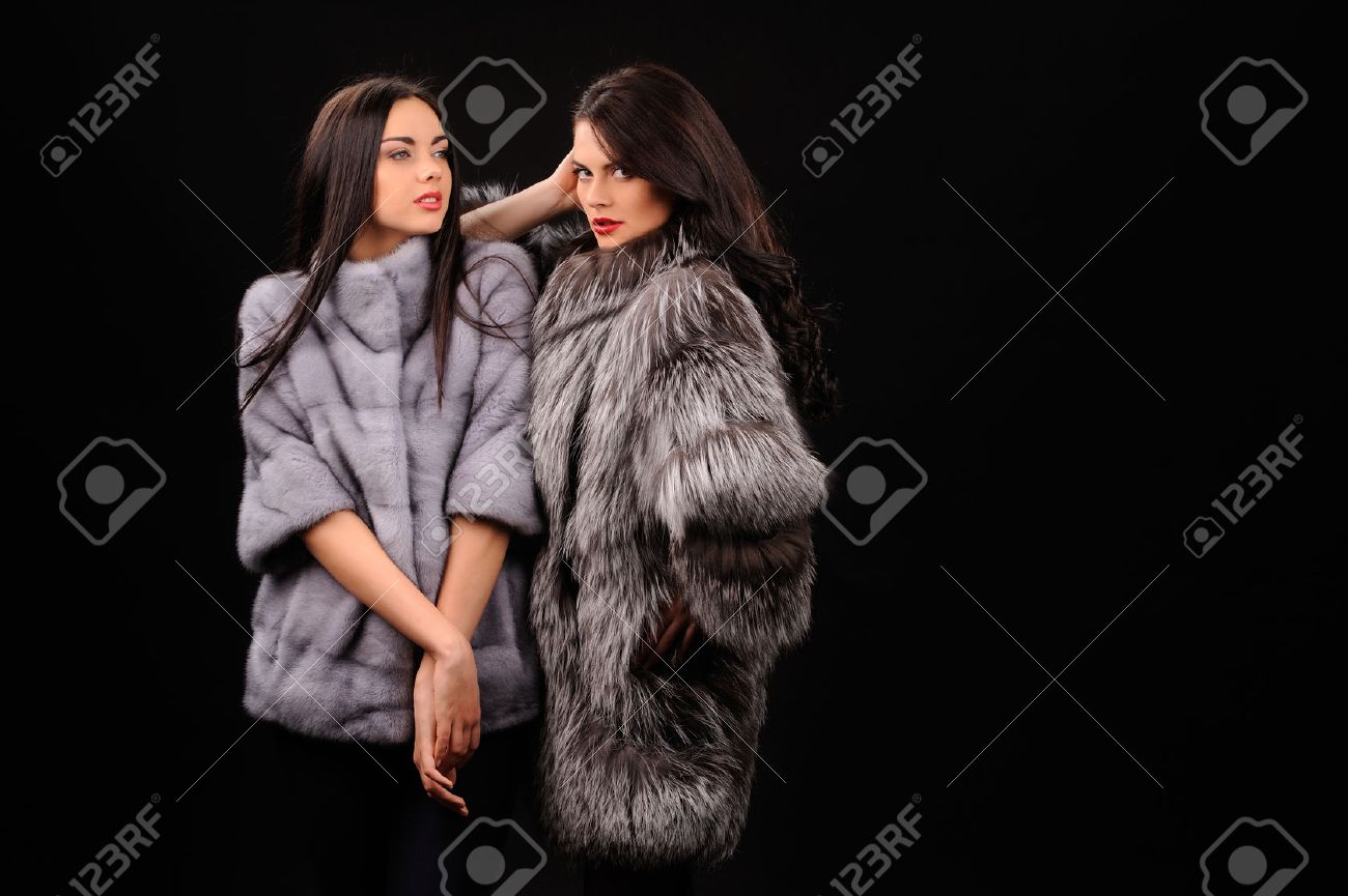 blue mink fur