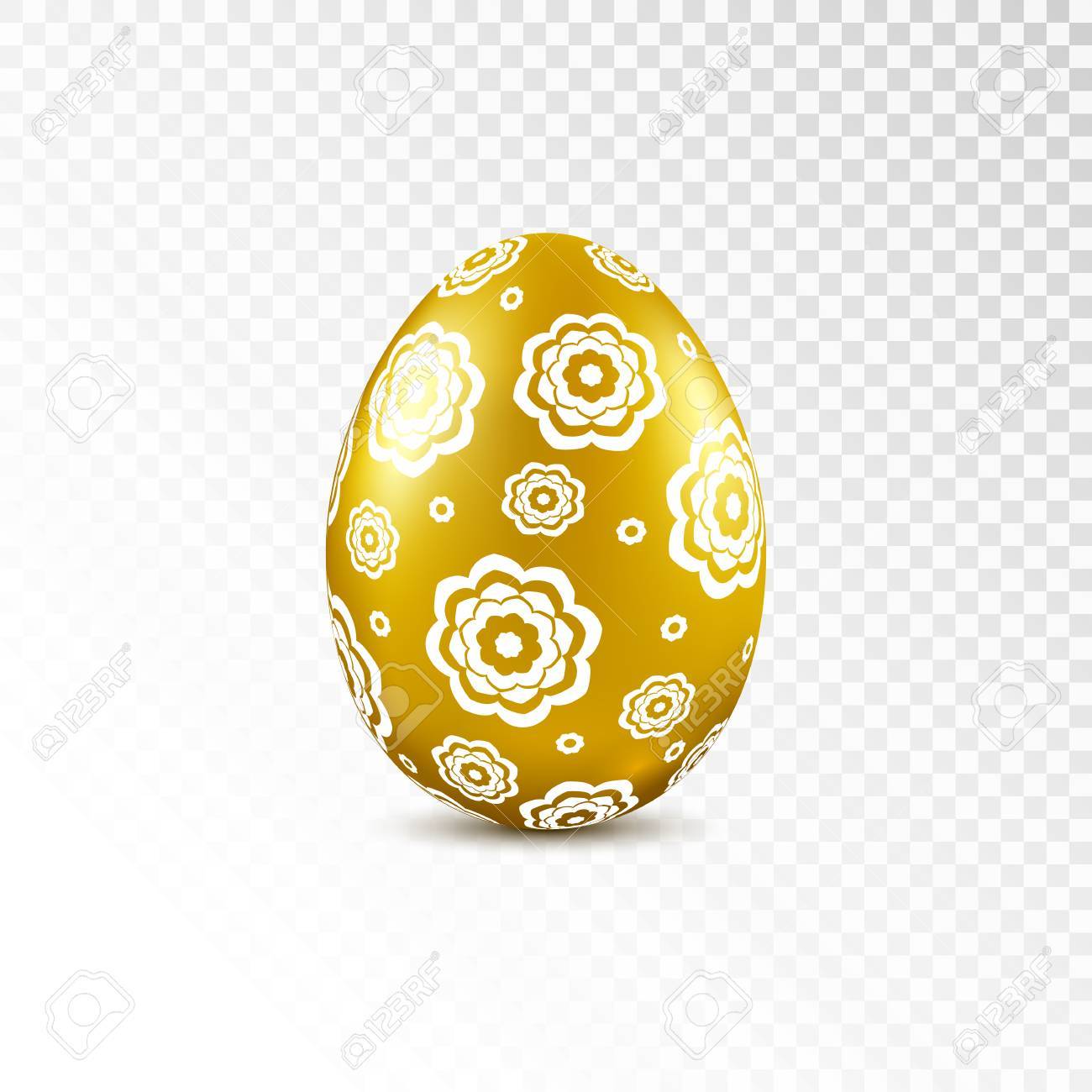 花柄模様の透明な背景に分離された金のイースターエッグ ベクトルの図 のイラスト素材 ベクタ Image 花柄模様の透明な背景に分離された金のイースターエッグ ベクトルの図 のイラスト素材 ベクタ Image