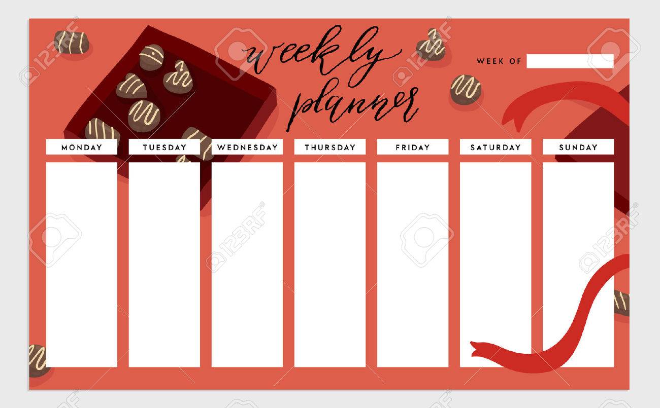 cute weekly schedule