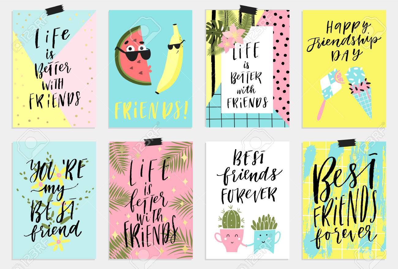 summer june greeting cards and posters collection fun elements fun posters