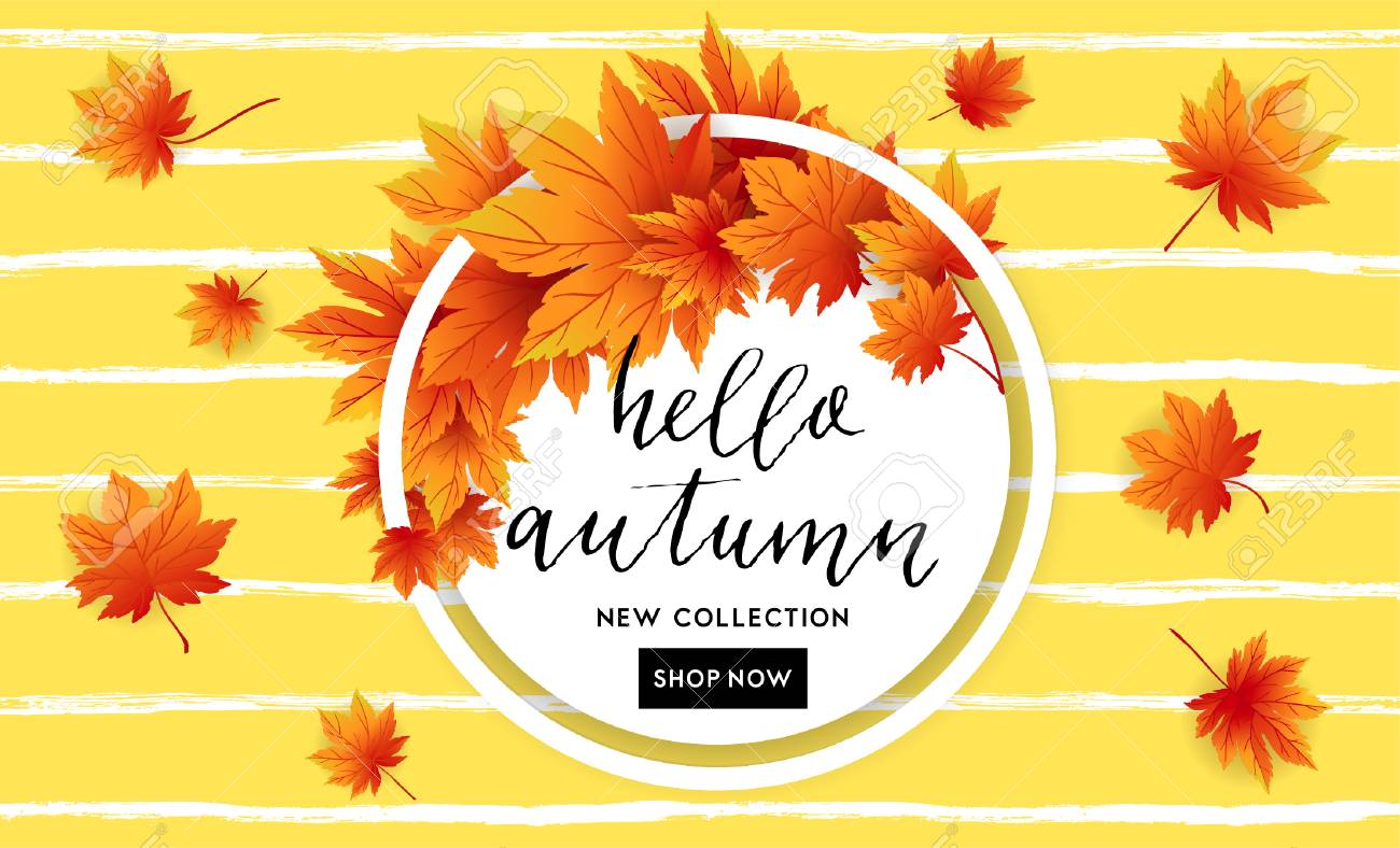 autumn sale flyer template with lettering bright fall leaves fall leaves template free for flyer